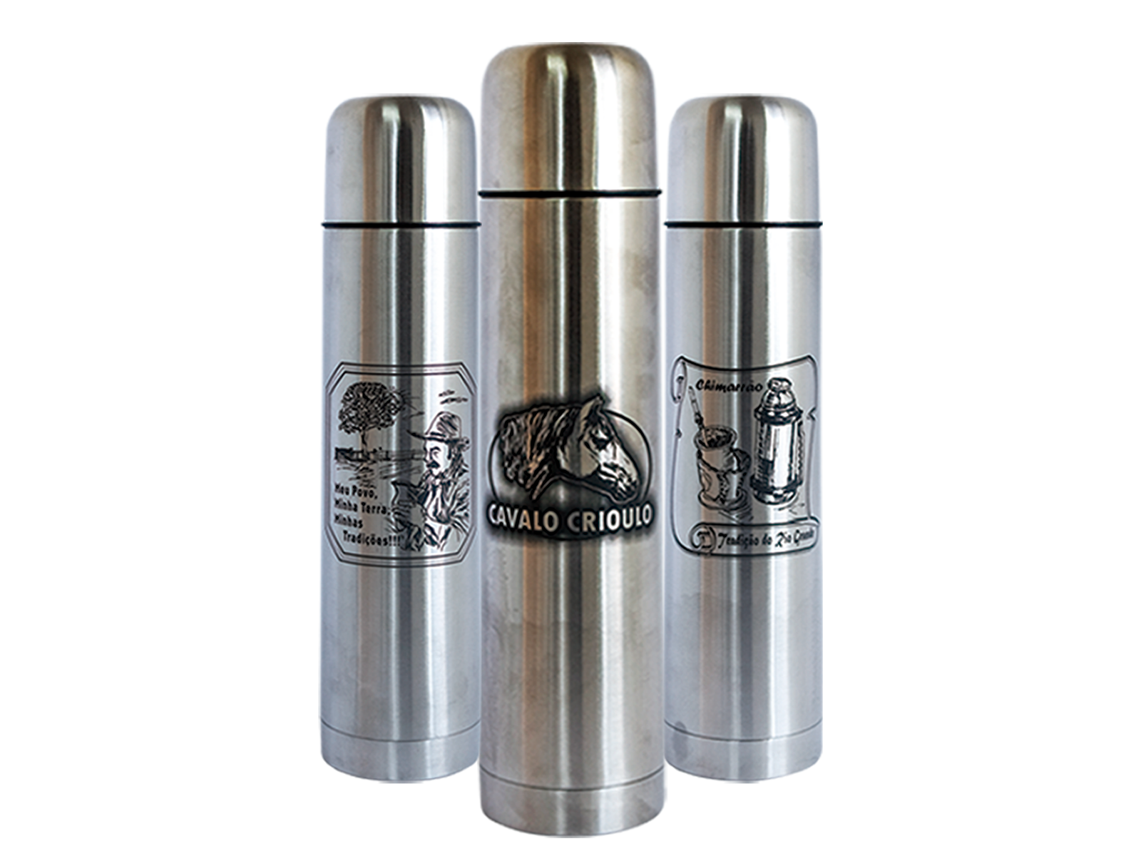 GARRAFA AÇO INOX 1 LT TRADIÇÃO