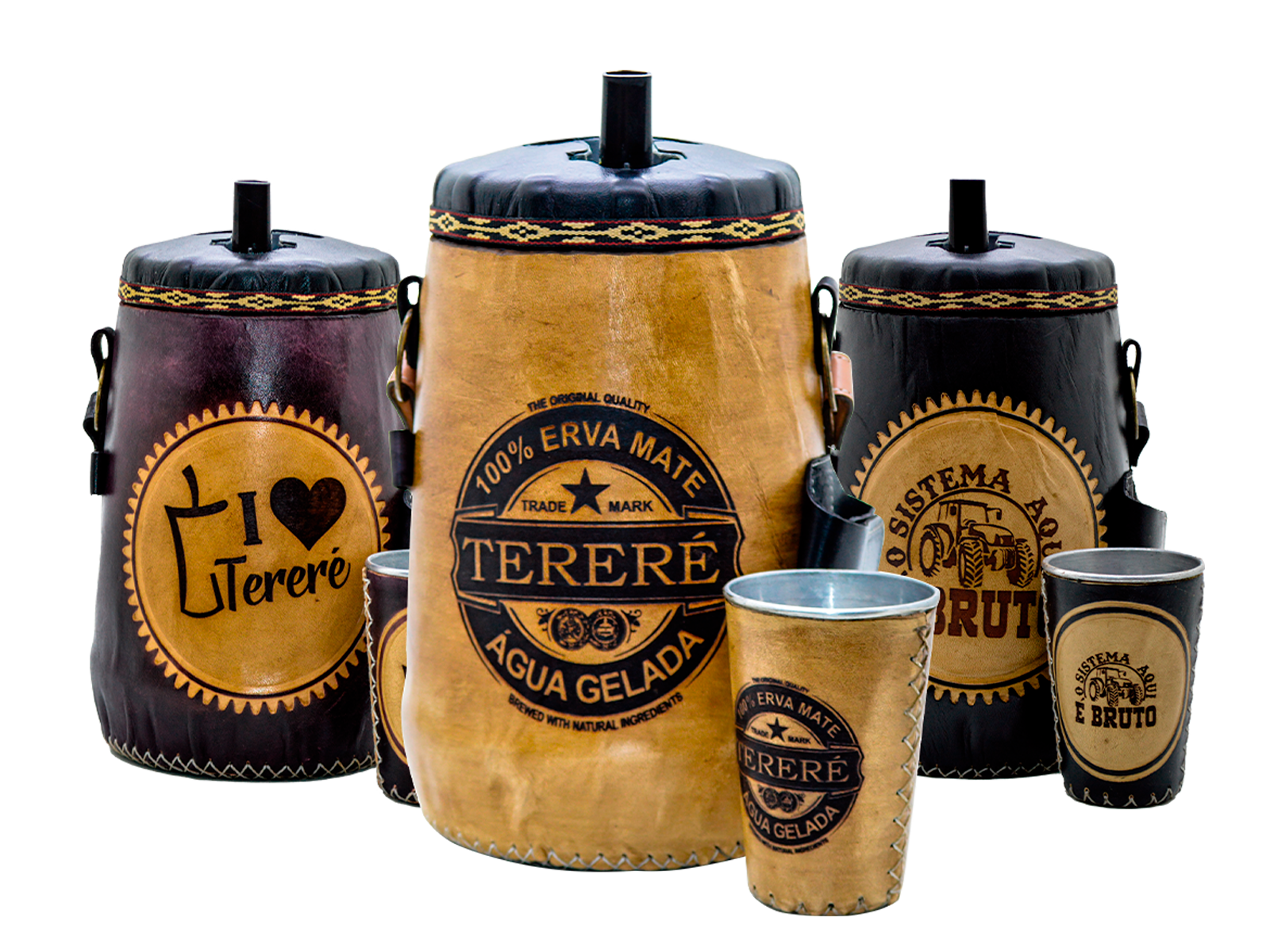 GARRAFA KIT TERERE EM COURO 2,5 LTS