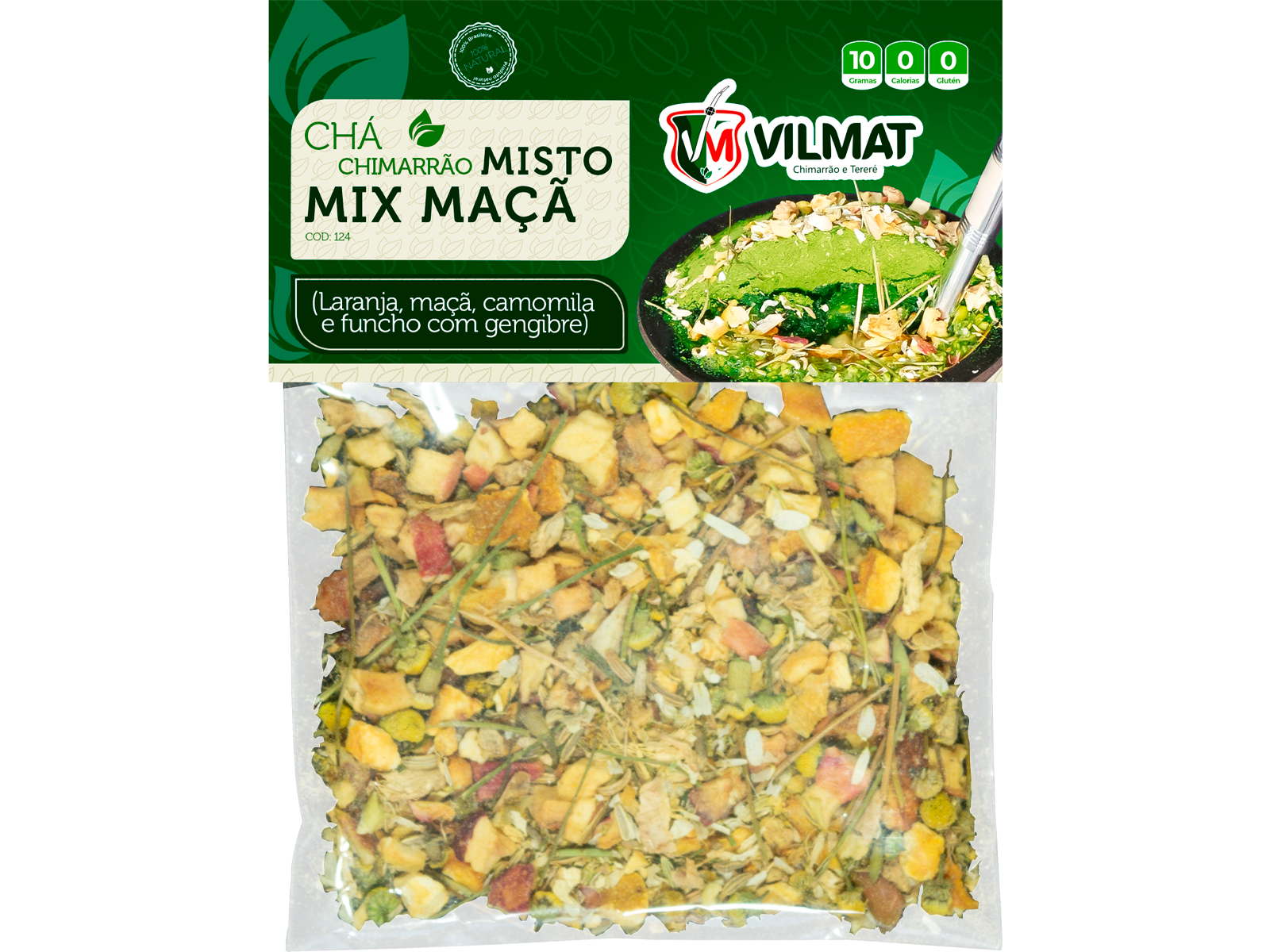 CHÁ CHIMARRÃO MISTO MIX MAÇÃ 10X10GR