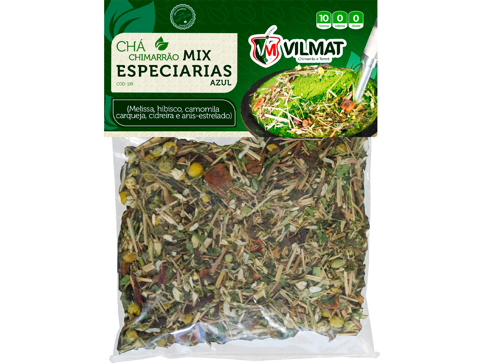 CHÁ CHIMARRÃO AZUL 10X10GR