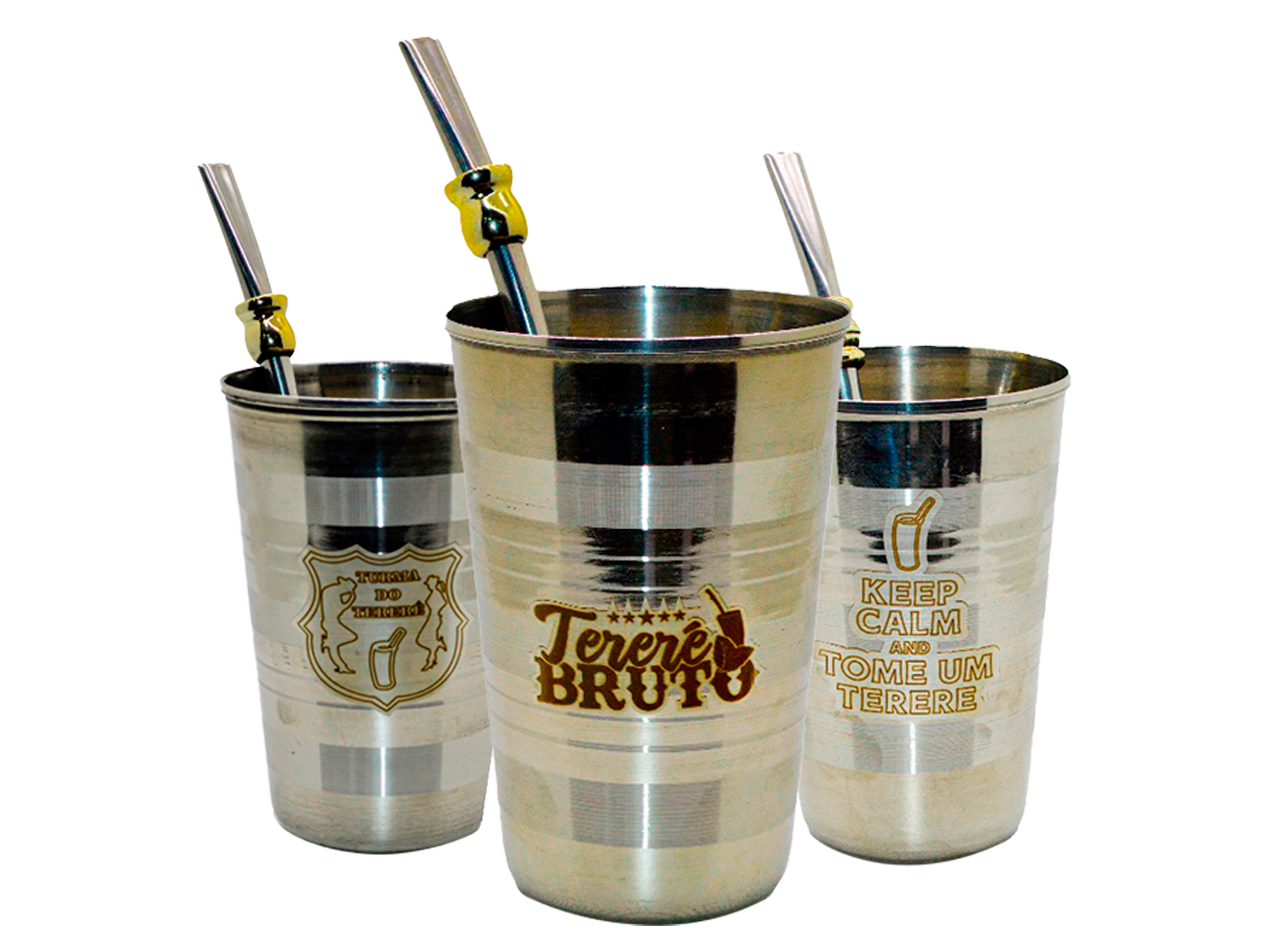 KIT COPO INOX COM BOMBA 450 ML